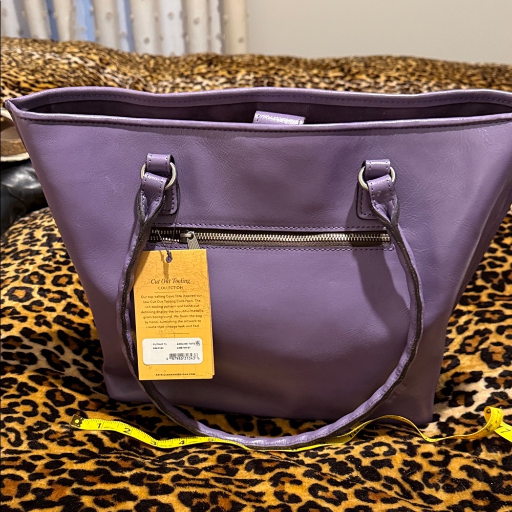 Patricia Nash Adeline Tote Amethyst - Picture 2 of 4